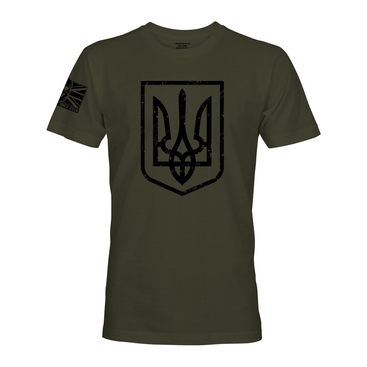 UKRAINE SHIELD BANNER - Force Wear HQ - T-SHIRTS