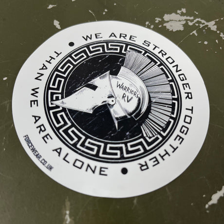 WARRIORS RV STRONGER TOGETHER STICKER 288 - Force Wear HQ