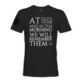 WE WILL REMEMBER THEM WHT INK ED - Force Wear HQ - T-SHIRTS