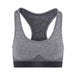 WOMENS SEAMLESS SCULPT BRA CHARCOAL - Force Wear HQ