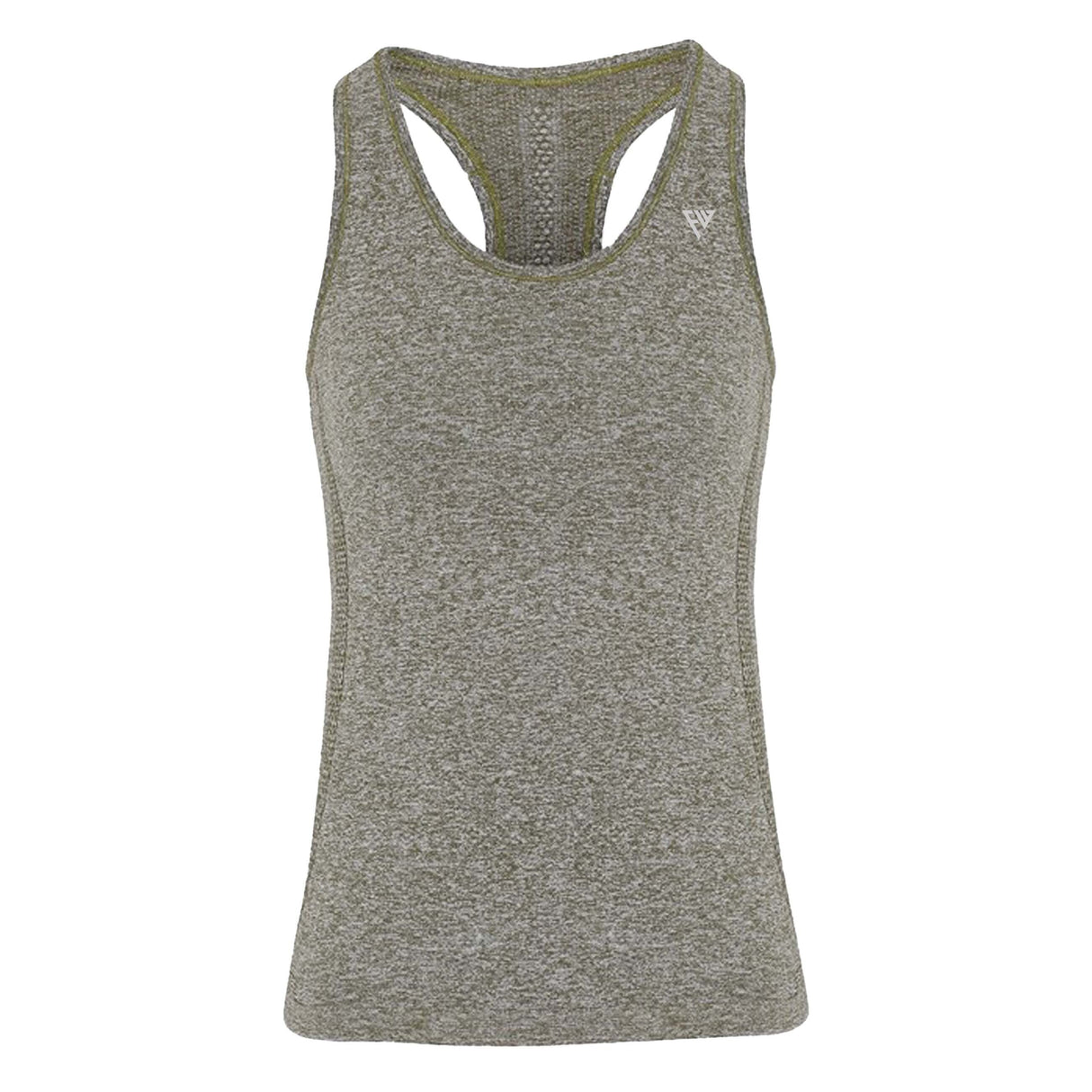 WOMENS SEAMLESS VEST TOP OLIVE - Force Wear HQ