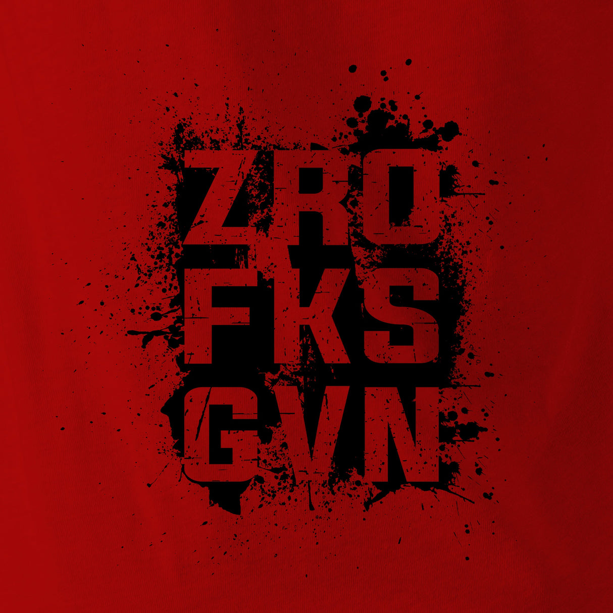 ZFG BLACK SPRAY TAG & BACK - Force Wear HQ - T-SHIRTS