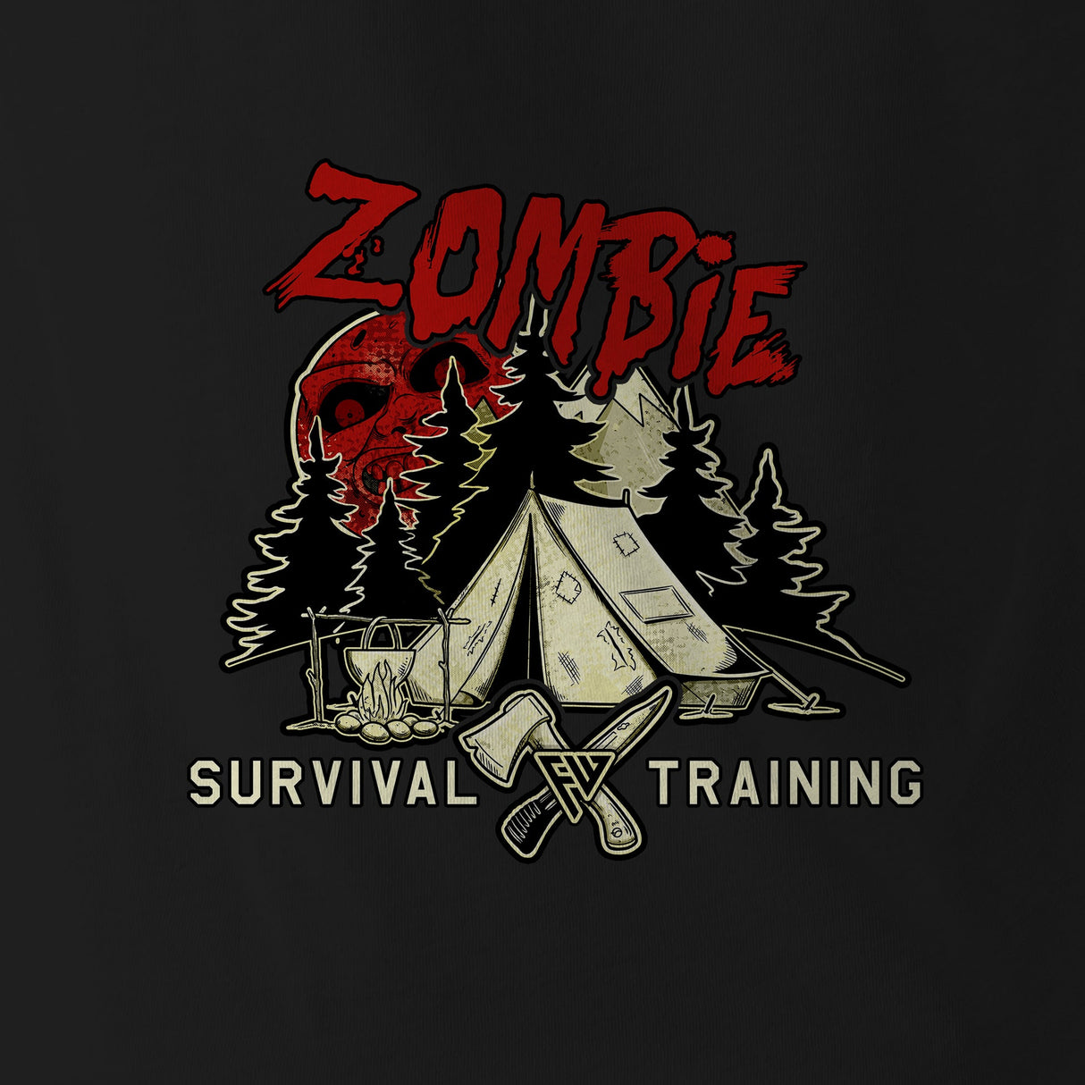 ZOMBIE SURVIVAL TRAINING - Force Wear HQ - T-SHIRTS