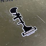 AR MILL CROSS STICKER 206 - Force Wear HQ