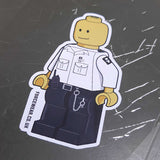 FW MINIFIG PRISON OFFICER STICKER 236 - Force Wear HQ