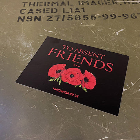TO ABSENT FRIENDS STICKER 152 - Force Wear HQ
