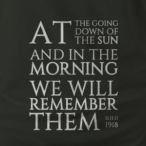 WE WILL REMEMBER THEM LTD ED - Force Wear HQ